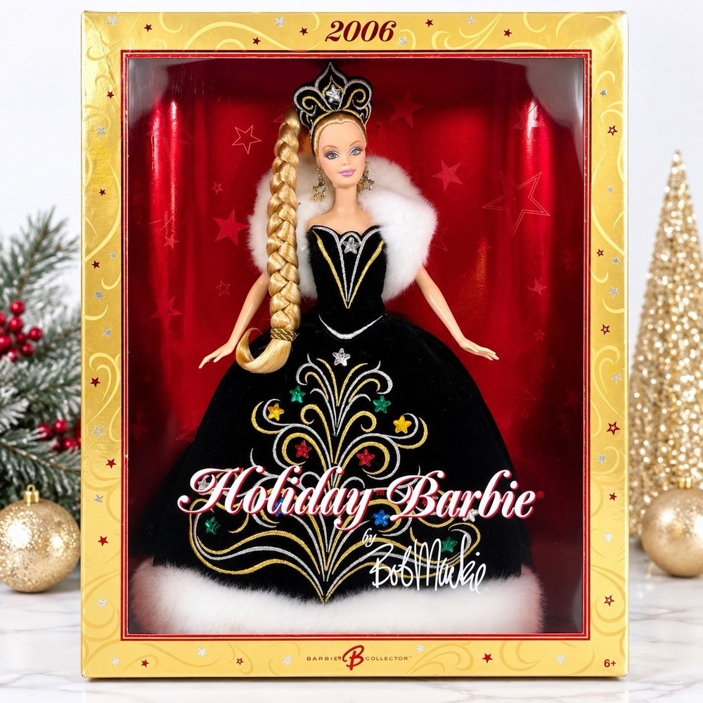 2006 Holiday Barbie Doll By Bob Mackie Collector NRFB Sealed Mattel J0949